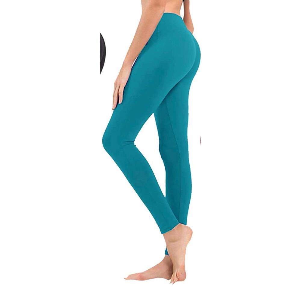 Natural Feeling Legging Set of Two Aqua and White Plus Size - Picture 9 of 9